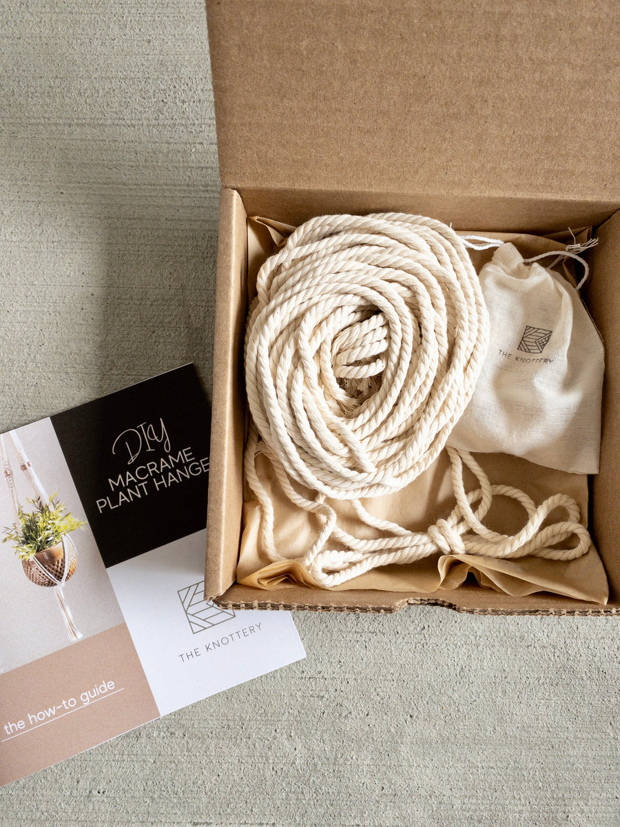 macrame kit plant hanger DIY Macrame Plant Hanger Kit