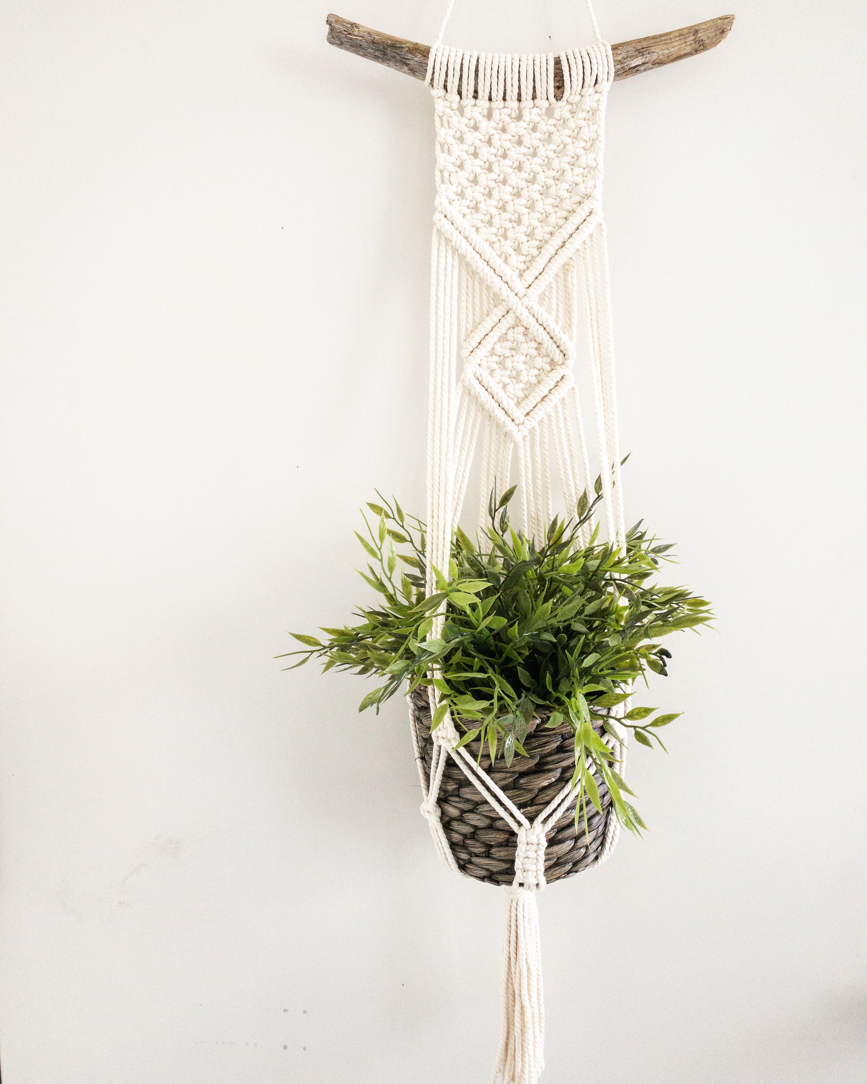 wall hanger for plant Wall Hanging Plant Hanger – The Knottery