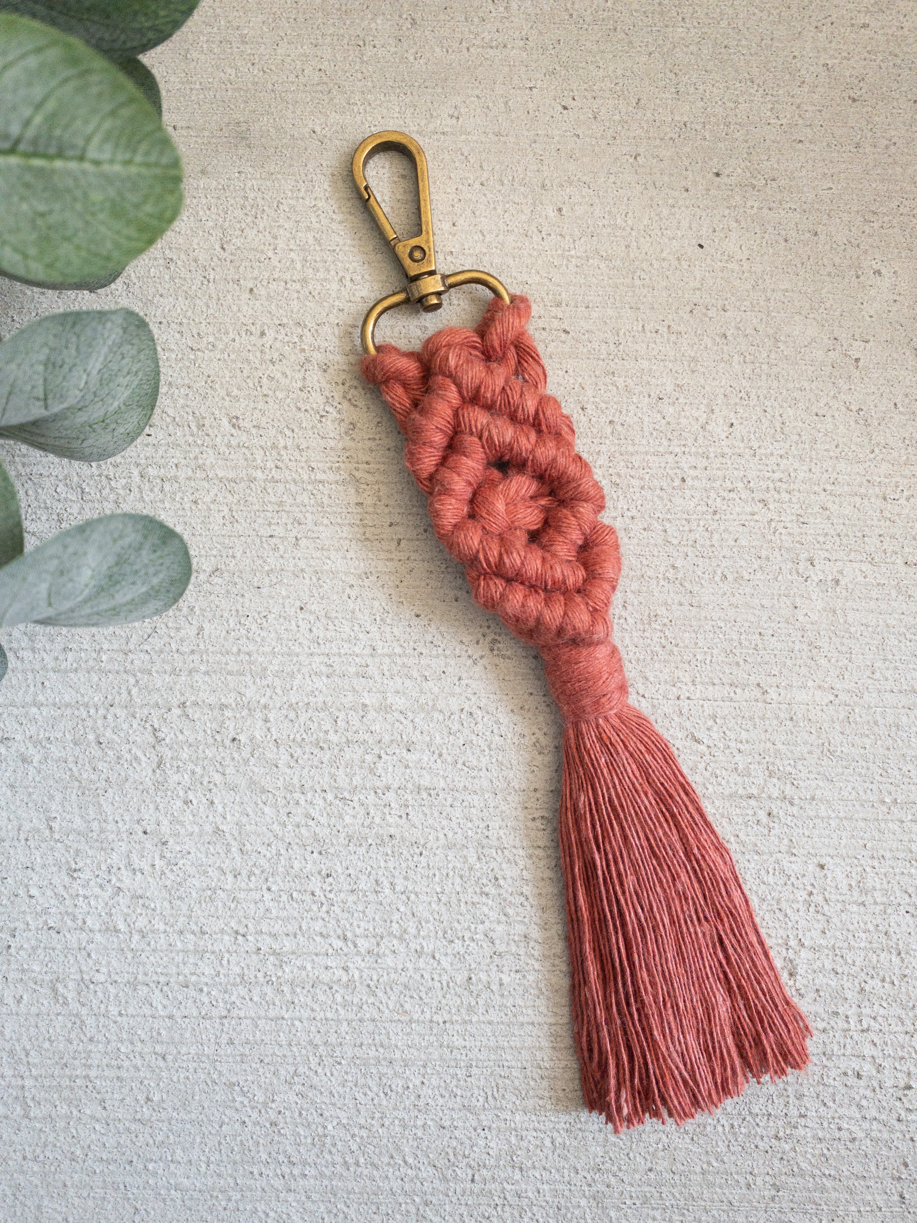 Guest House Tassel Keychain in Natural Rope – Sailormadeusa