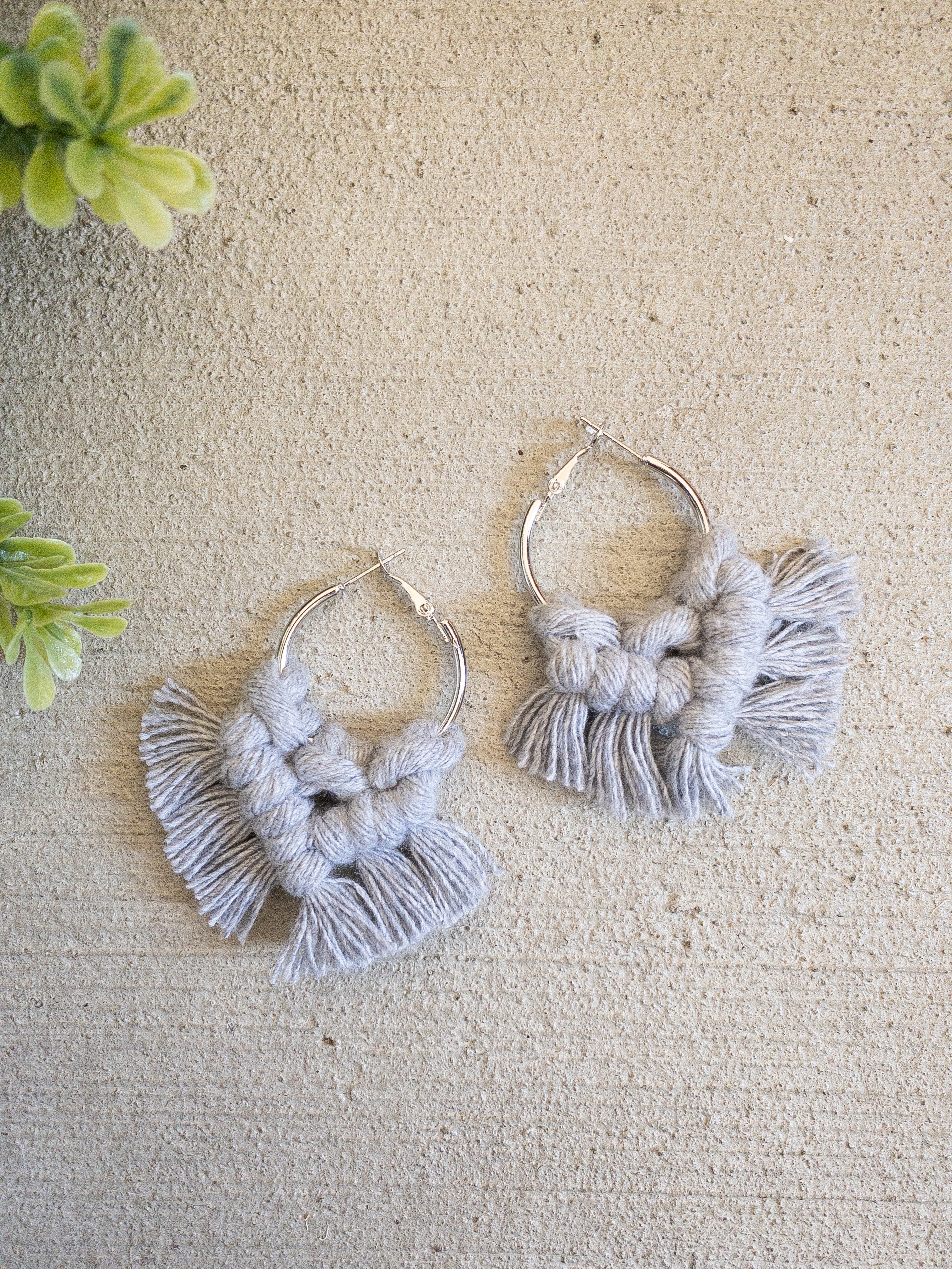 Fringe Hoop Earrings - Small