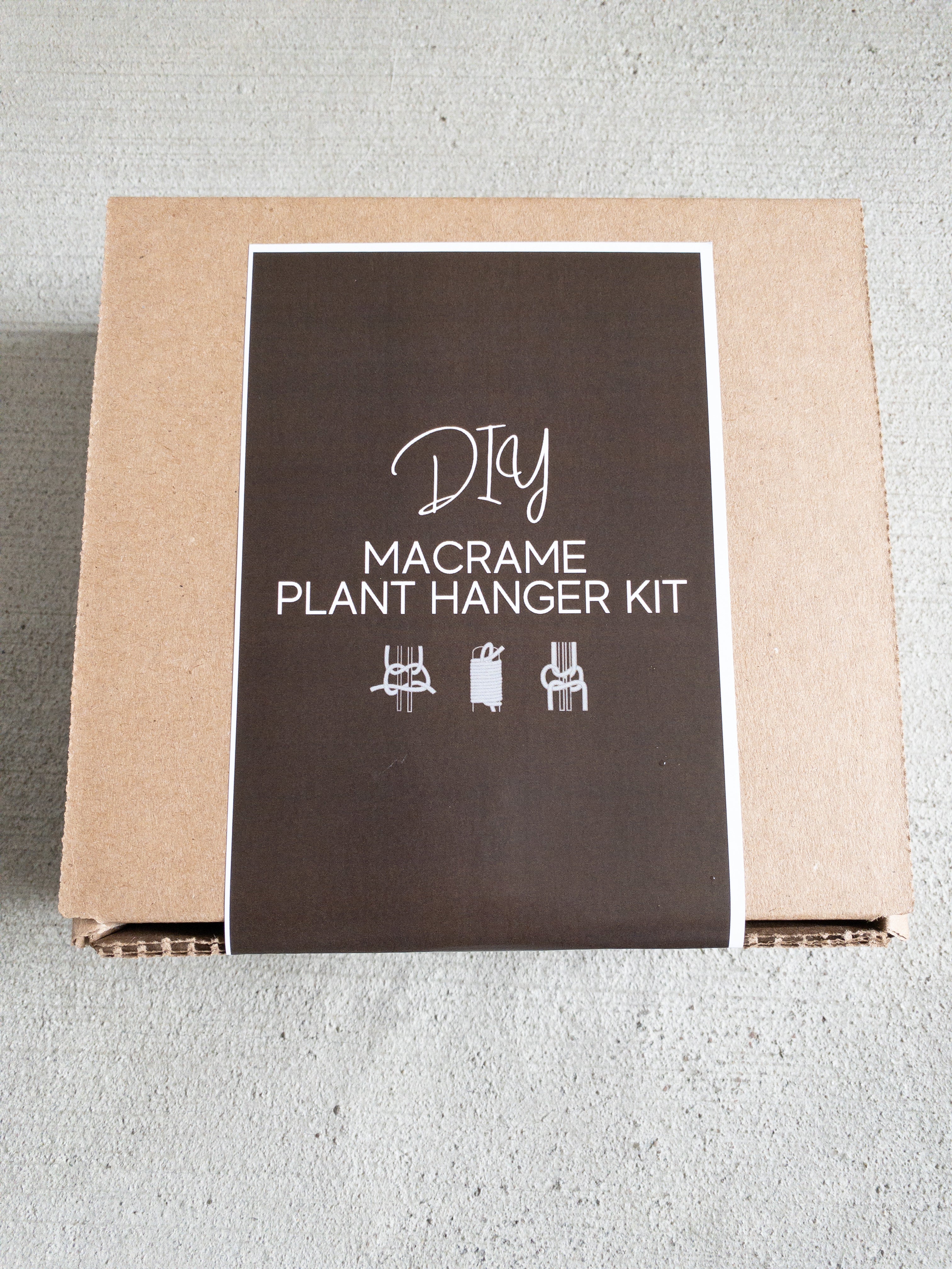 Macrame Plant Hanger Kit for Wall and Knotting DIY Macrame Kit for