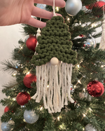 Load image into Gallery viewer, Macrame Gnome Ornament
